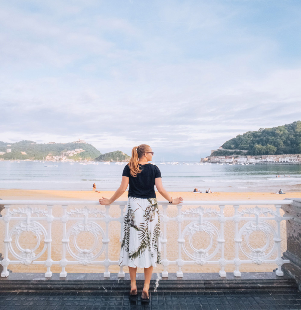 Barandilla de La Concha, uno de los imperdibles en nuestra guía del centro de San Sebastián.