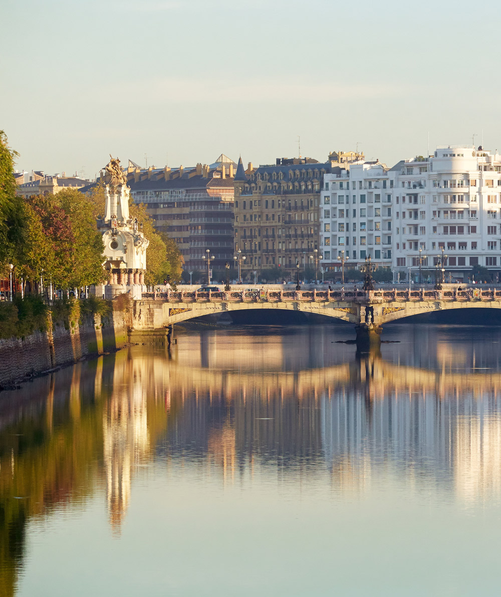 Río Urumea, uno de los atractivos del centro de San Sebastián.